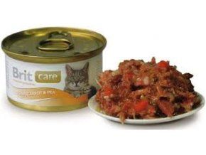 Brit  Care Cat konzerva kuřecí prsa a sýr 80g